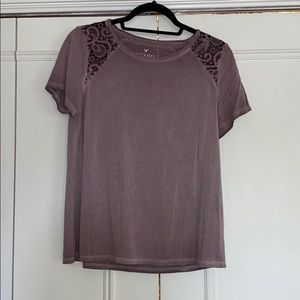 Light purple soft and sexy tee